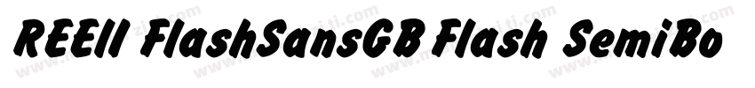REElI FlashSansGB Flash SemiBold字体转换